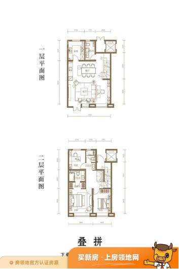 首创·新北京半岛|禧瑞琨庭户型图3室2厅3卫