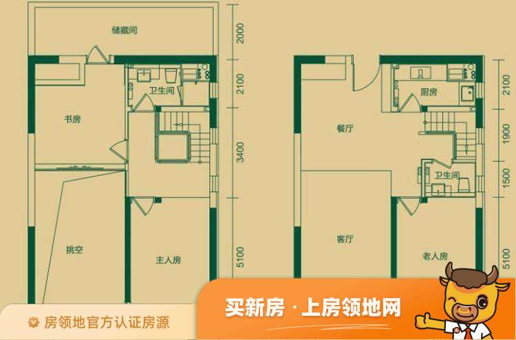 珠江四季悦城户型图3室1厅2卫
