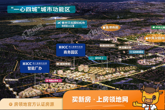 金科亿达·HICC两江健康科技城实景图或效果图