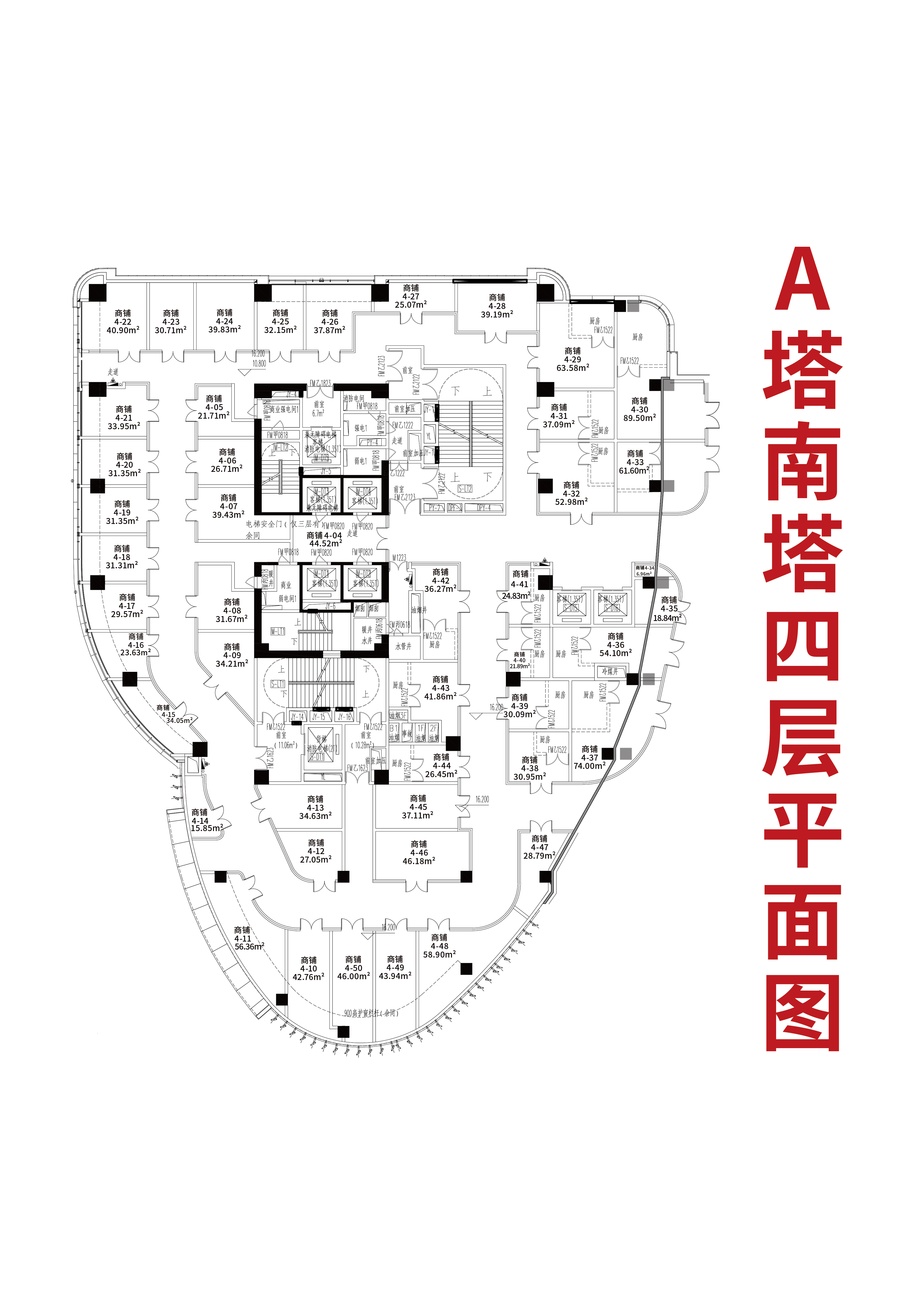 泰安中南财源门户型图图片