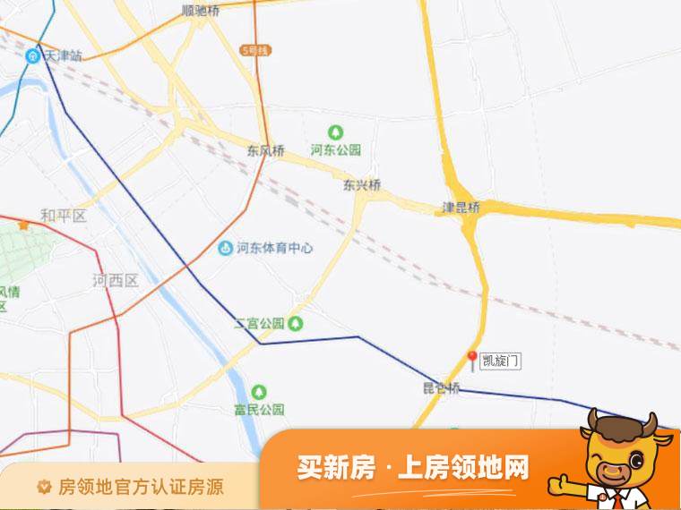 天津凯旋门位置交通图2