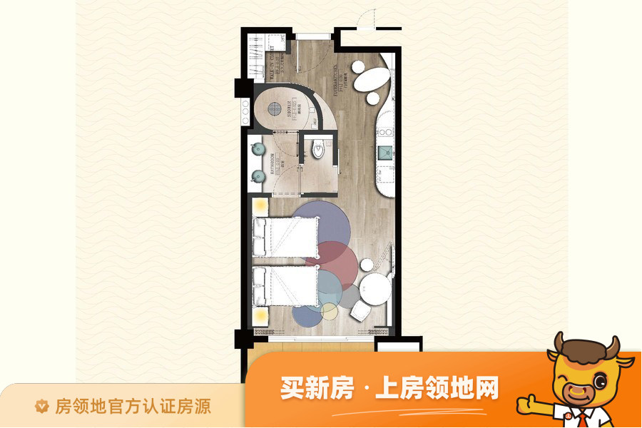 博鳌亚洲风情广场户型图1室1厅1卫