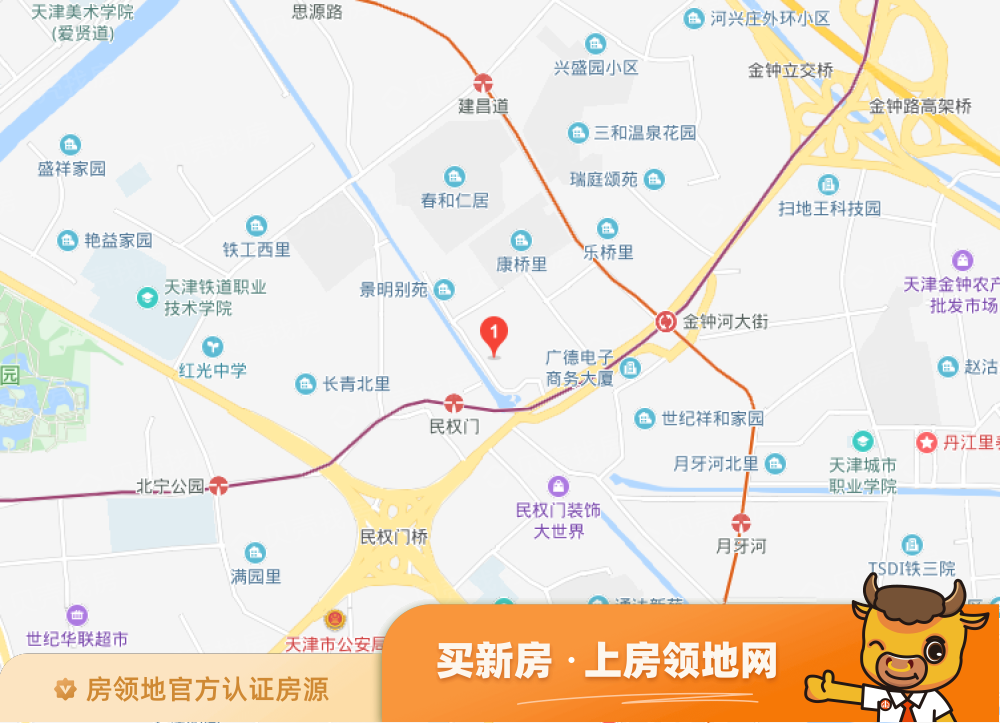 中国铁建公馆189位置交通图8