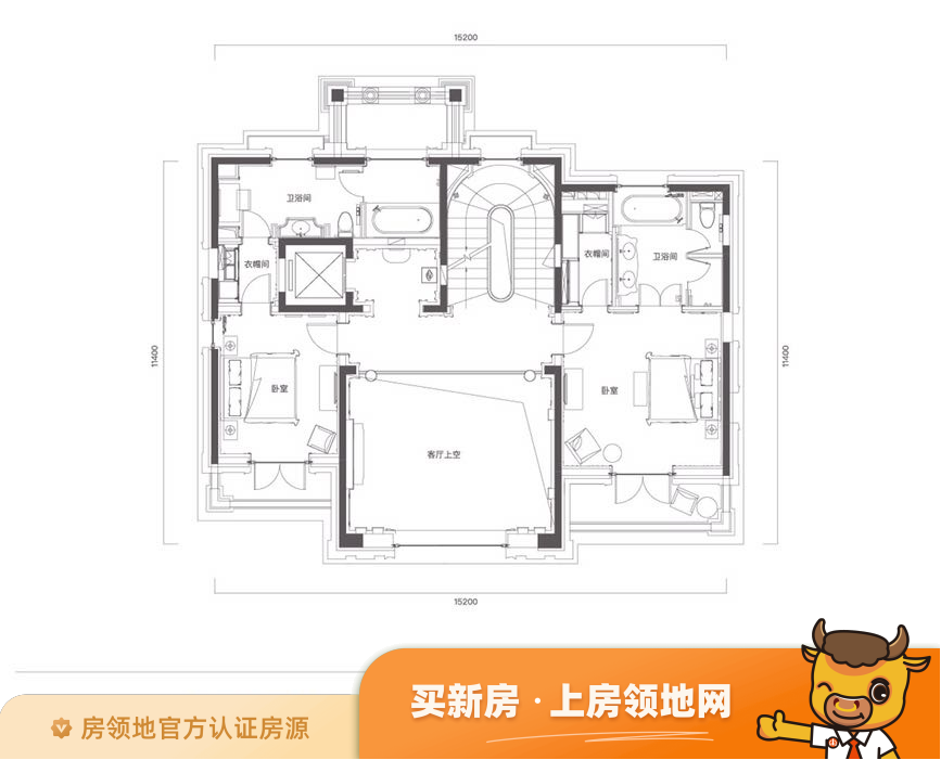 北京庄园户型图3室2厅2卫