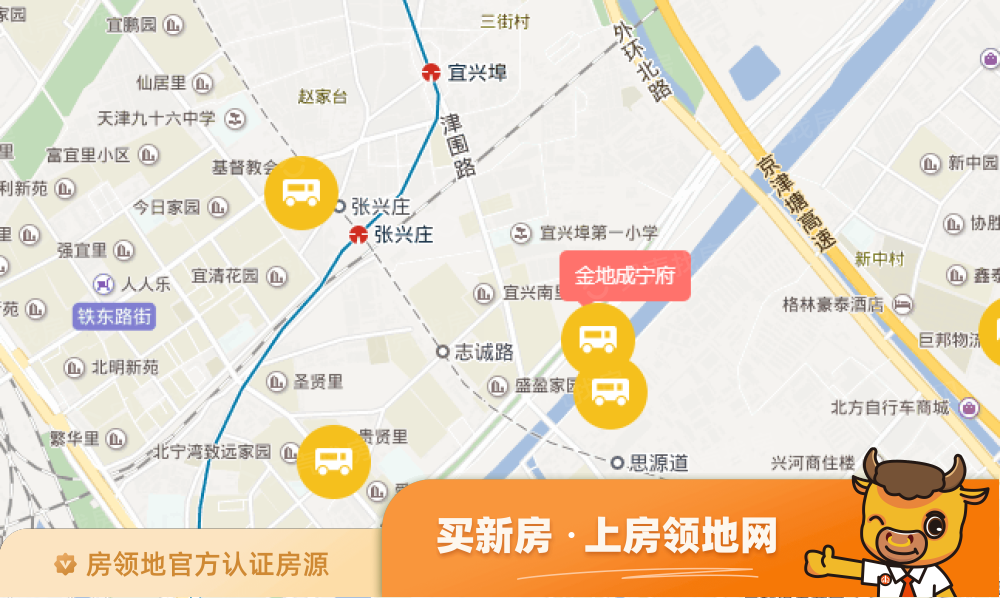 金地成宁府位置交通图1