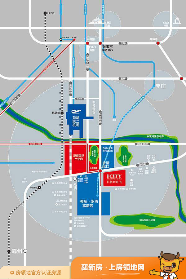北京时代位置交通图1