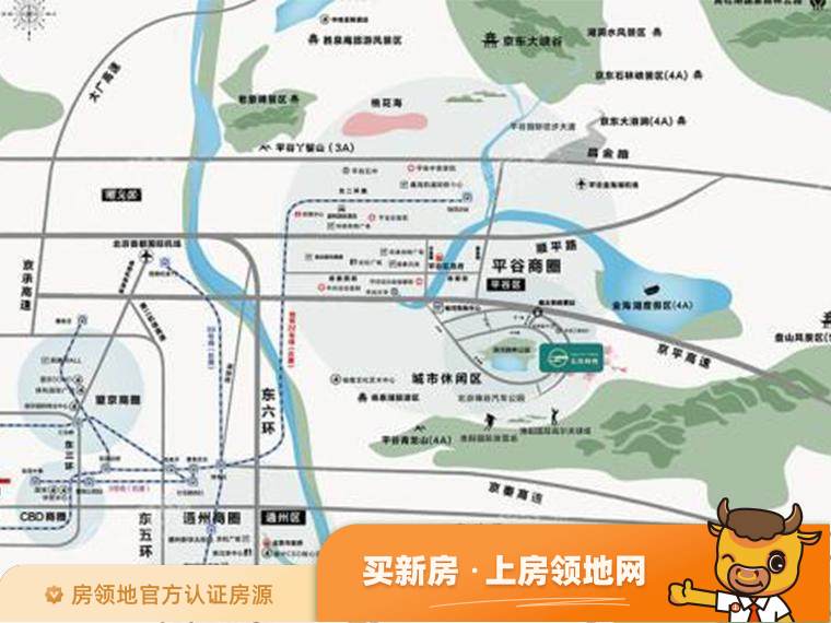 北京岭秀位置交通图1