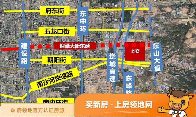 中国中铁诺德城位置交通图1