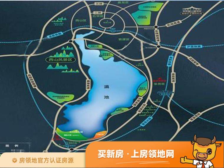滇池南湾未来城位置交通图1